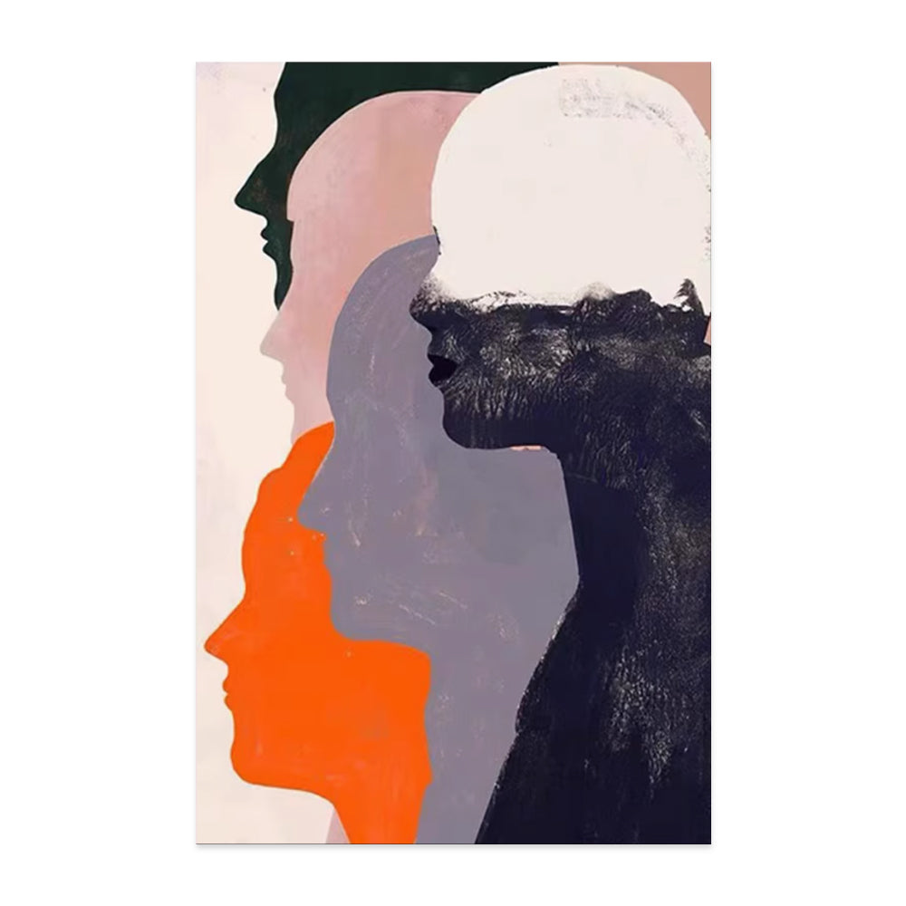 Handmade Oil Painting Canvas Wall Art Decoration Modern Human Portrait Abstract For Home Living Room Decor Rolled Frameless Unstretched Painting