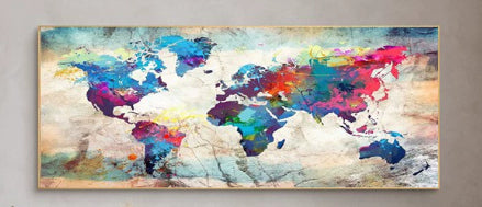 New Full Diamond Decorative Painting Diy Round Diamond Color Map Diamond Painting Manufacturer One Piece Dropshipping