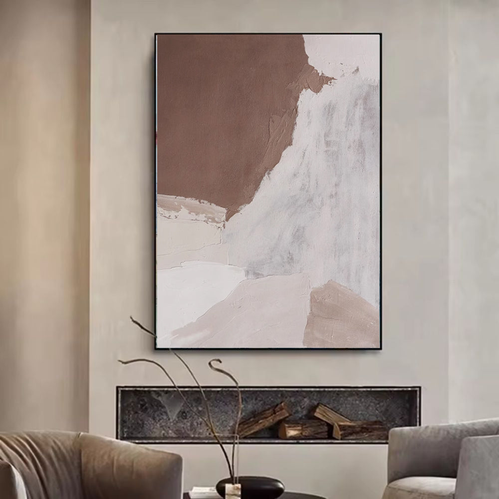 Handmade Oil Painting Canvas Wall Art Decoration Morandi Colors Abstract For Home Living Room Decor Rolled Frameless Unstretched Painting