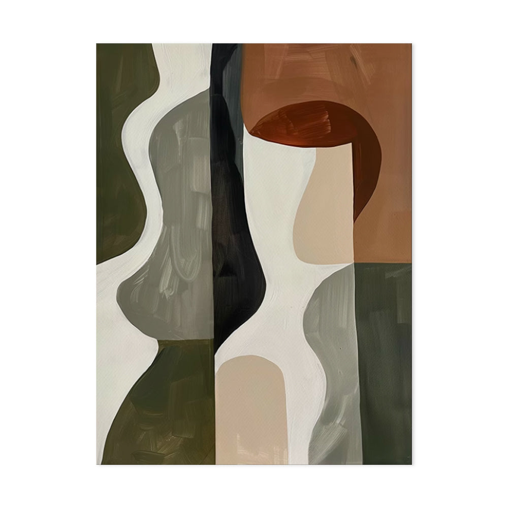 Handmade Oil Painting Canvas Wall Art Decoration Wabi-Sabi Style Modern Abstract  Minimalism Artwork Room Aesthetic For Home Decor Rolled Frameless Unstretched Painting