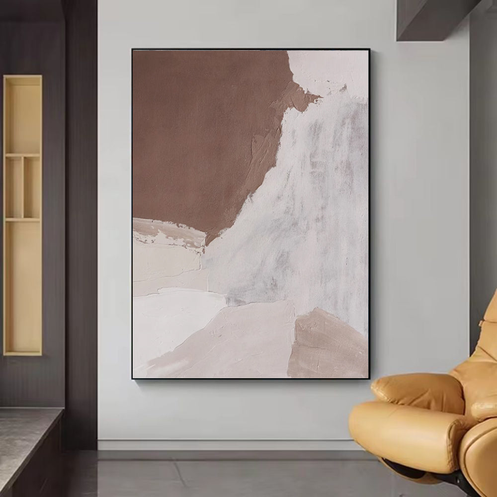 Handmade Oil Painting Canvas Wall Art Decoration Morandi Colors Abstract For Home Living Room Decor Rolled Frameless Unstretched Painting